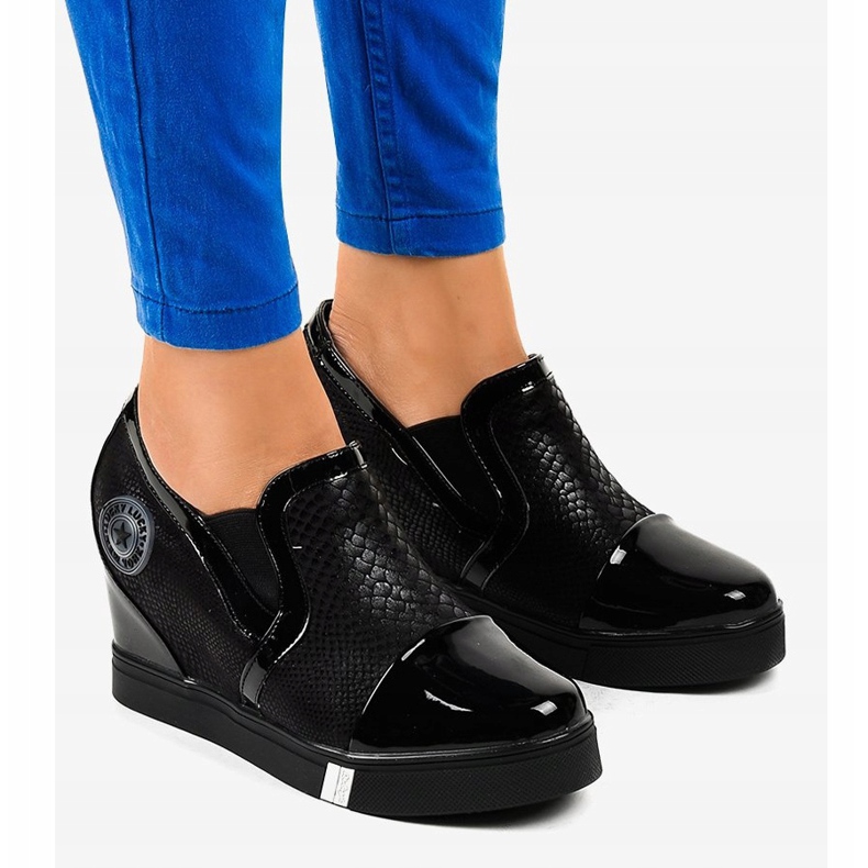 Sorte kile sneakers T1711-1 1