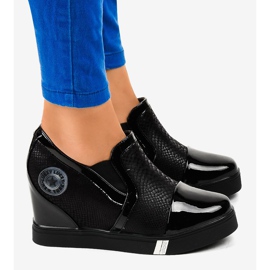 Sorte kile sneakers T1711-1 2