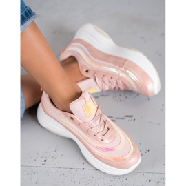 SHELOVET Lyserøde sneakers 2