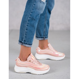 SHELOVET Lyserøde sneakers 1