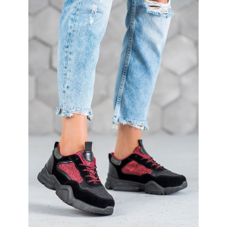 Muto Skinnende sportssko sort 2