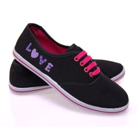 Sneakers med stof 12D-130 sort 2