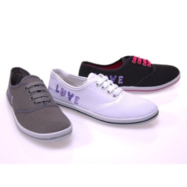 Sneakers med stof 12D-130 sort 1