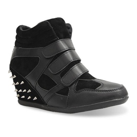 Wedge Sneakers With Studs 4515 Sort 5