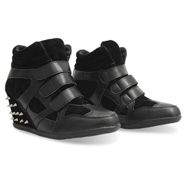 Wedge Sneakers With Studs 4515 Sort 3