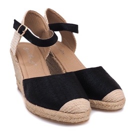 Sandaler Kiler Espadrilles Støvler A198-3 Sort 1