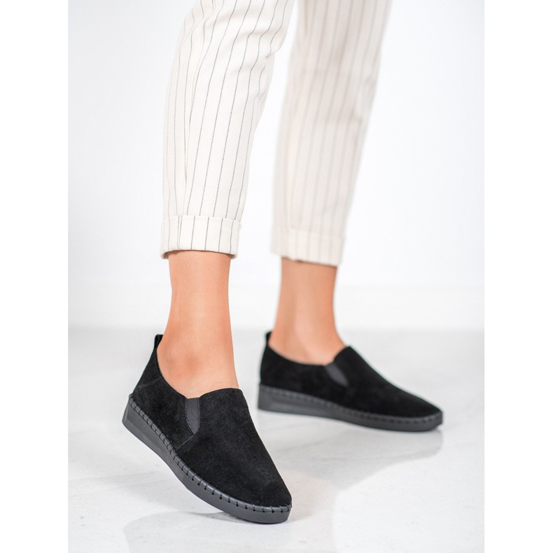 Filippo Læder Slip On Sneakers sort 1
