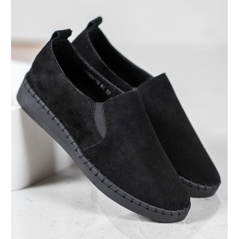 Filippo Læder Slip On Sneakers sort 2