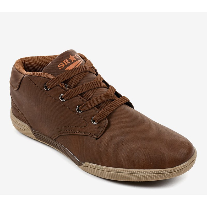 Mænds brune sneakers 15M787 1