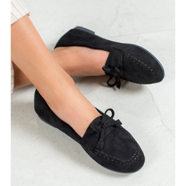 Nio Nio Loafers i sort ruskind 2
