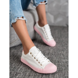EXQUILY Farverige sneakers hvid 4