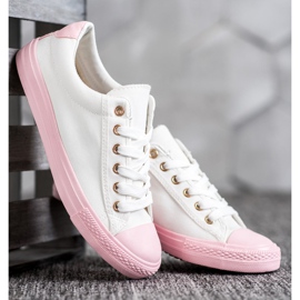 EXQUILY Farverige sneakers hvid 3