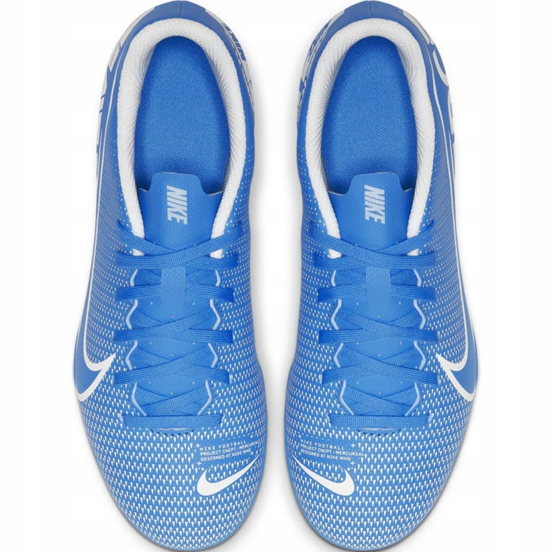 Nike Mercurial Vapor 13 Club FG / MG Jr AT8161-414 fodboldsko blå blå 1