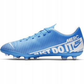 Nike Mercurial Vapor 13 Club FG / MG Jr AT8161-414 fodboldsko blå blå 2