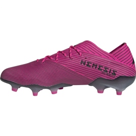 Adidas Nemeziz 19.1 Fg M F34407 fodboldstøvler lyserød lyserød 1