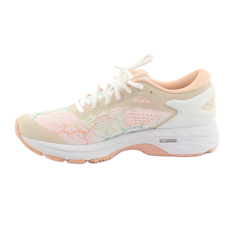 Løbesko Asics gel Kayano 24 Lite Show W T8A9N-0101 hvid brun orange grøn 2