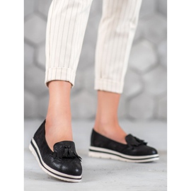 Bestelle Loafers på platformen sort 1