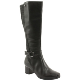 Caprice Stretch støvler, bredde XL 25526 sort 1