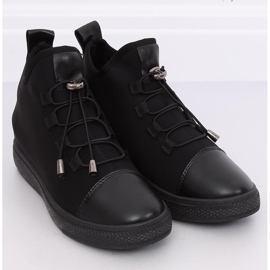 Sort XY-35 Sort neoprenisolerede sneakers 1