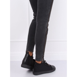 Sort XY-35 Sort neoprenisolerede sneakers 2
