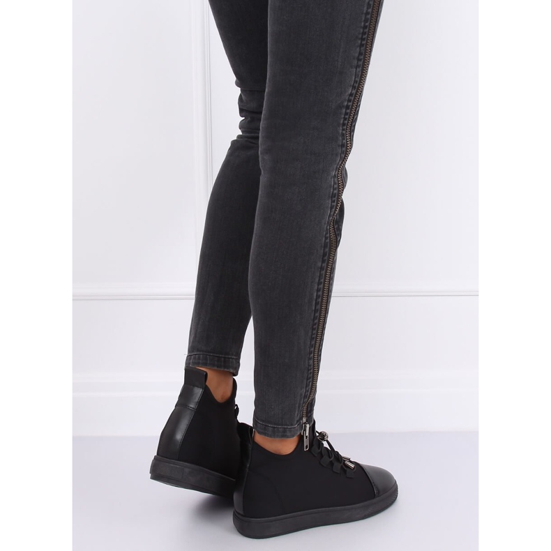 Sort XY-35 Sort neoprenisolerede sneakers 2