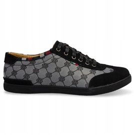 Elegante Sneakers 931 Grå sort 1