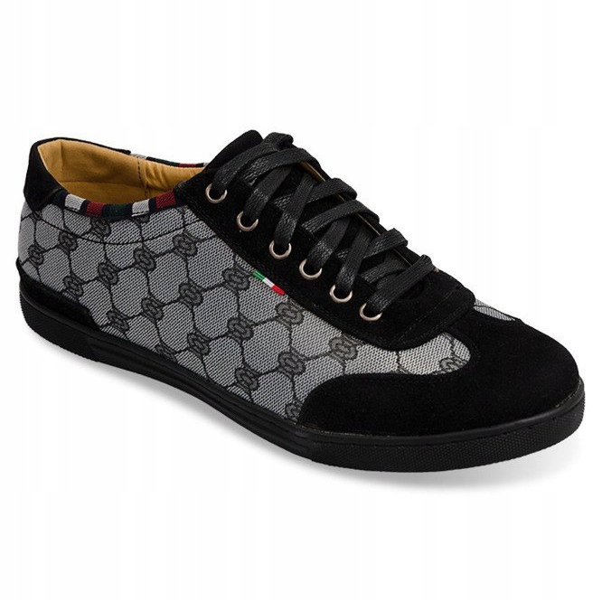 Elegante Sneakers 931 Grå sort 2