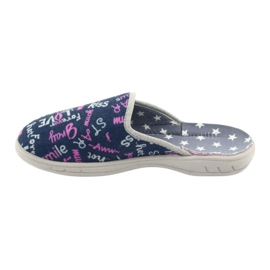 Befado farvede børnesko 707Y397 marineblå lyserød grå 2