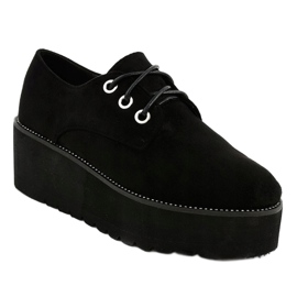 Ladies 'black creepers wedges 1681 sort 1