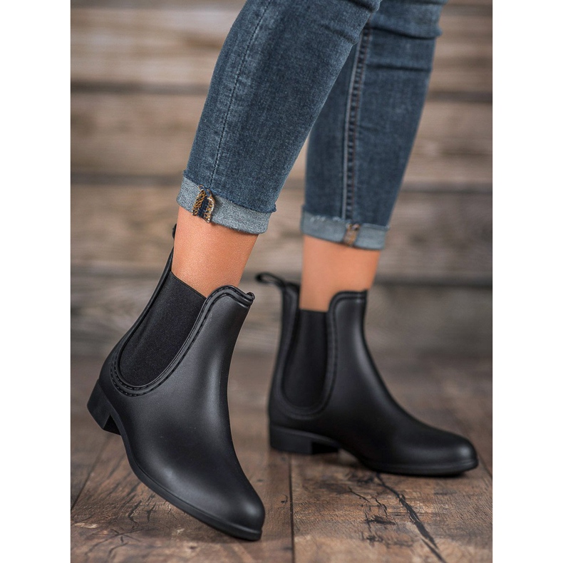 SHELOVET Matt galoshes sort 1