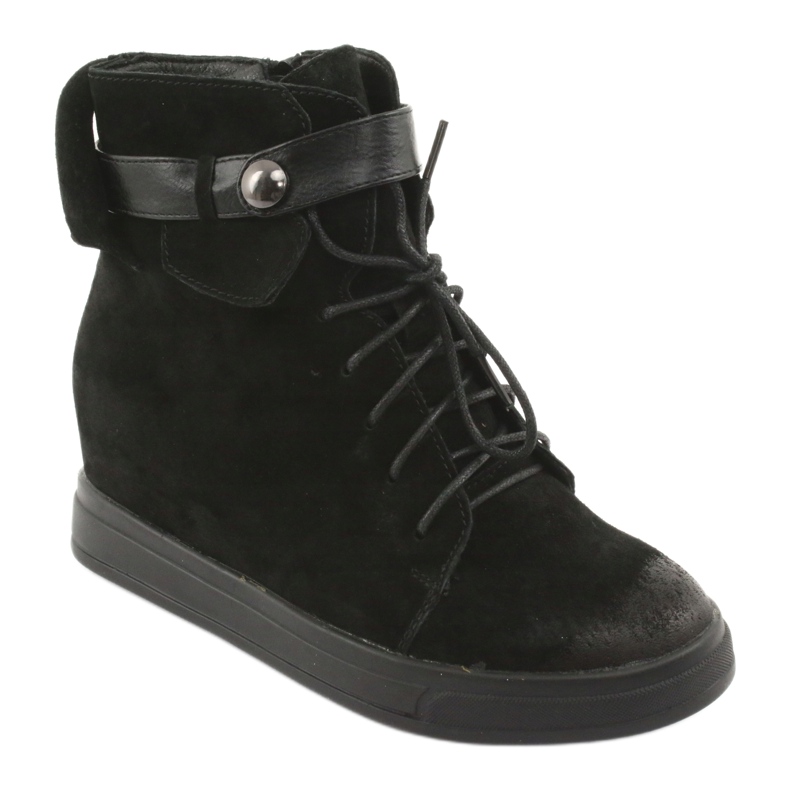 M.Daszyński Sorte sneakers med lynlås 143 1