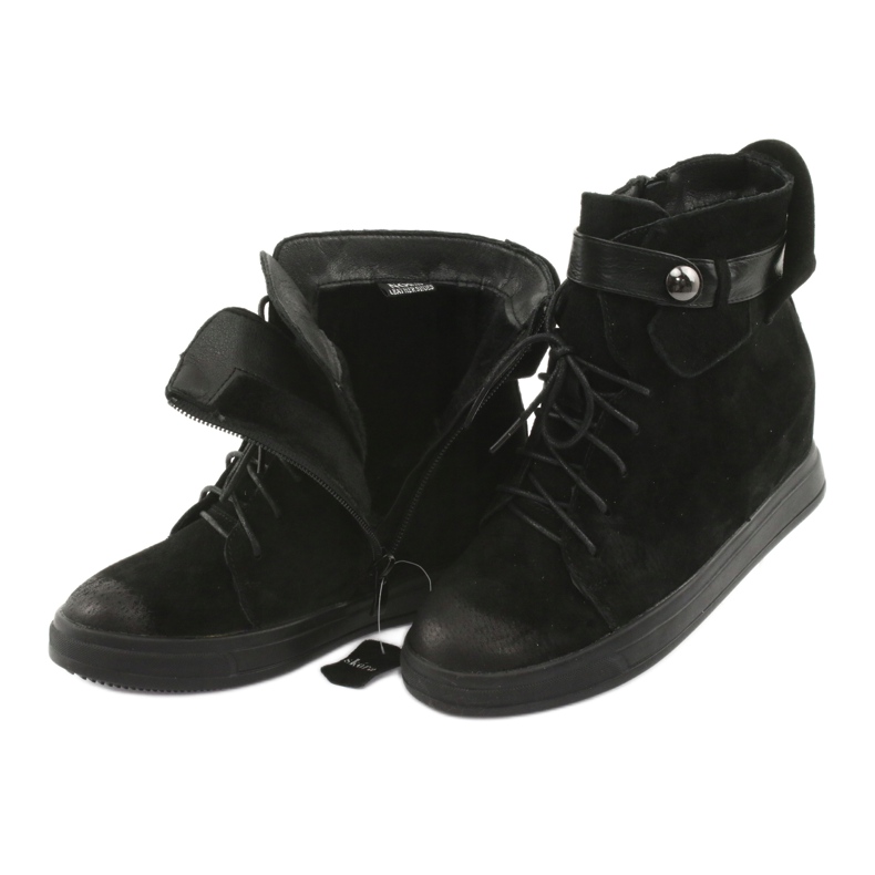 M.Daszyński Sorte sneakers med lynlås 143 5