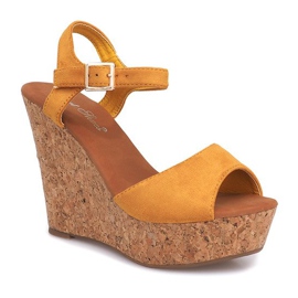 Kile Sandaler Kork 5H5654 Gul 1