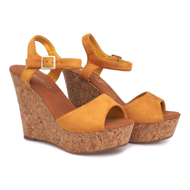 Kile Sandaler Kork 5H5654 Gul 2