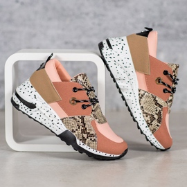 Snake Print VICES Sneakers lyserød 2