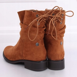 Flade damer kamelstøvler B-09 Camel brun 1