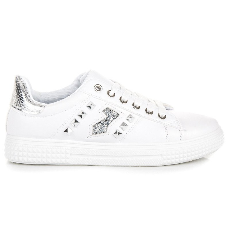 Moderigtige sneakers på bindingen hvid 2