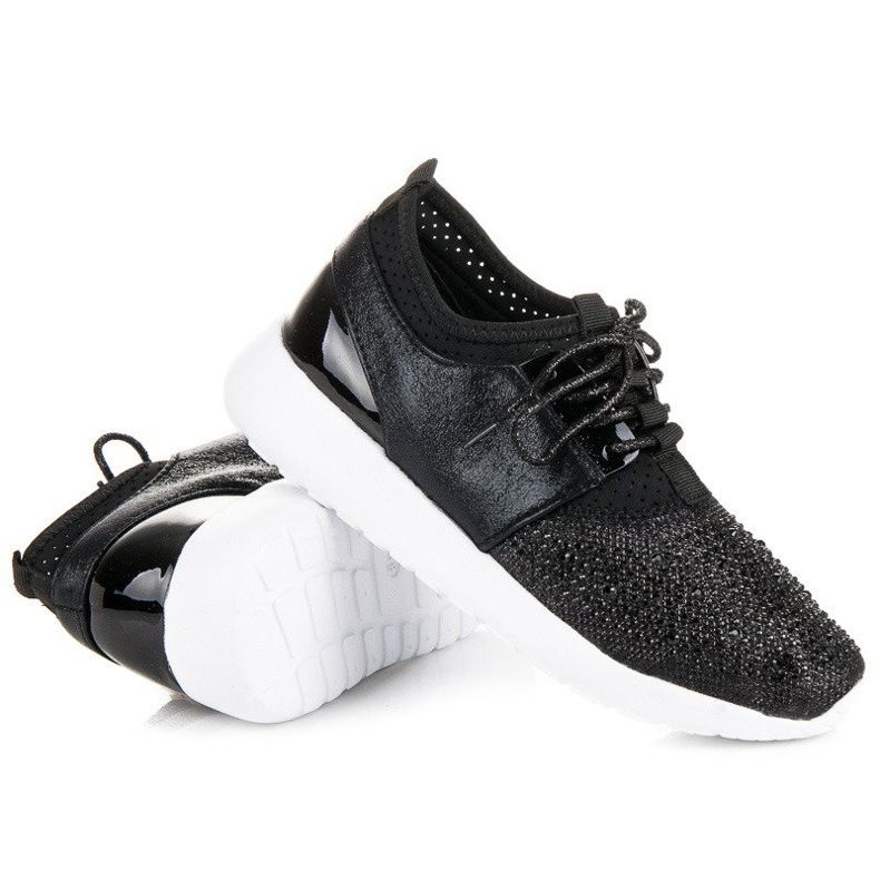Stilfulde slip-on sko sort 1