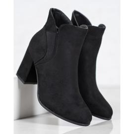 Marquiz Slip-on ruskind støvletter sort 1