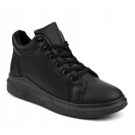 Sort isolerede sneakers TL133-1 1