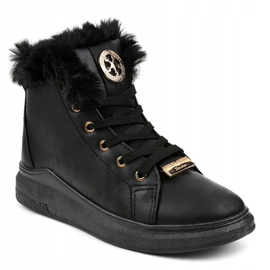 Sort isolerede sneakers TL135-1 1