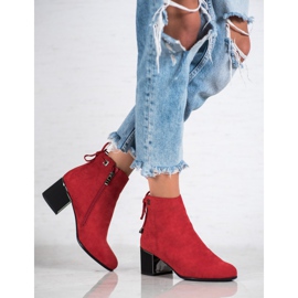 Goodin Røde ruskind støvler 1