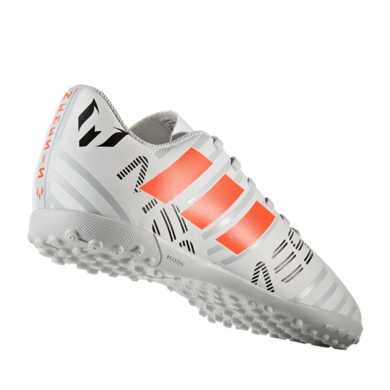 Adidas Nemeziz Messi 17.4 TF Jr S77207 fodboldstøvler hvid 1