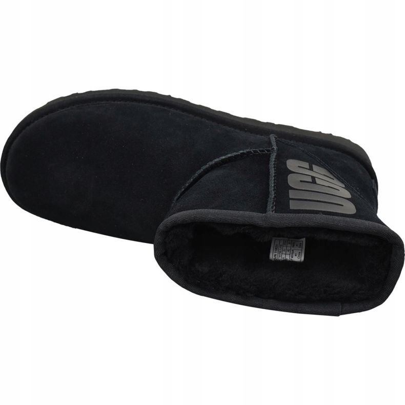 Ugg Classic Mini Rubber Logo W 1108231-BLK sort 2