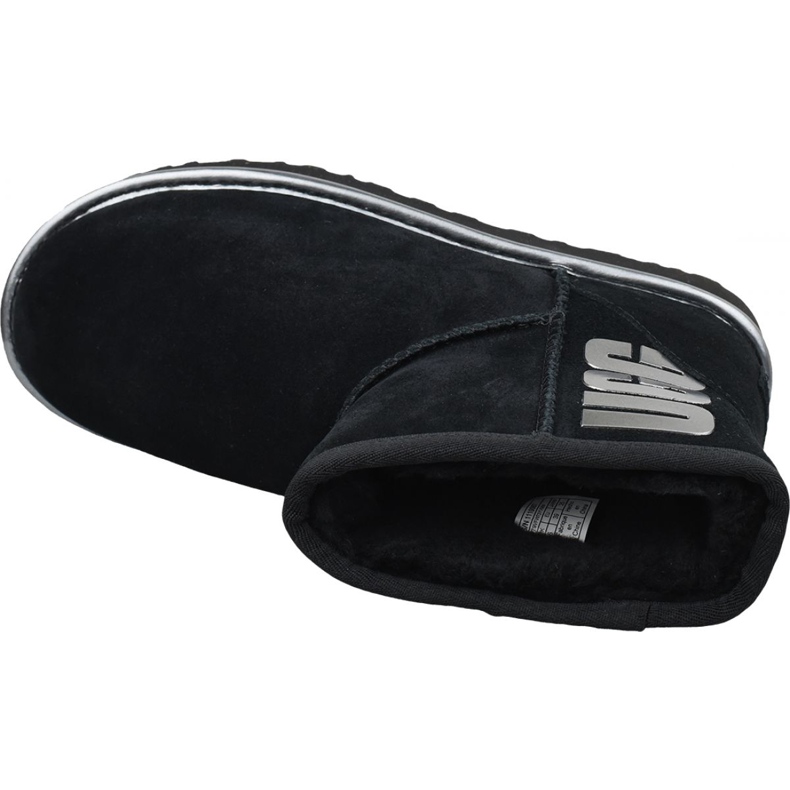 Ugg Classic Mini Ugg Rubber Logo W 1110087-BMT Sko sort 2