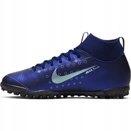 Nike Mercurial Superfly 7 Academy Mds Tf Jr BQ5407 401 fodboldsko marineblå marineblå 2