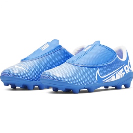 Nike Mercurial Vapor 13 Club Mg PS (V) Jr AT8162 414 fodboldsko blå blå 3