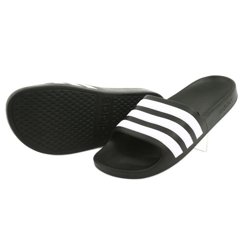 Adidas Adilette Aqua K Jr F35556 hjemmesko hvid sort 4