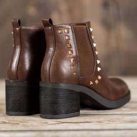 Top Shoes Støvler med studs brun 1