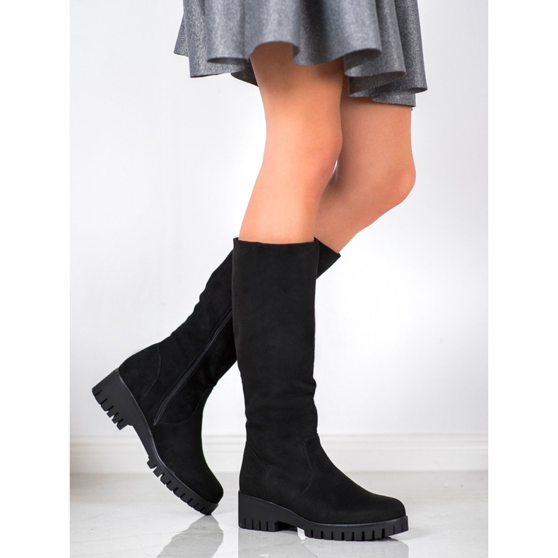 Filippo Platform støvler sort 1